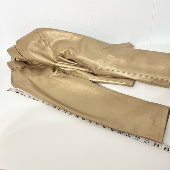 Serrano 100% Leather Gold Jacket - Picture 11 of 12